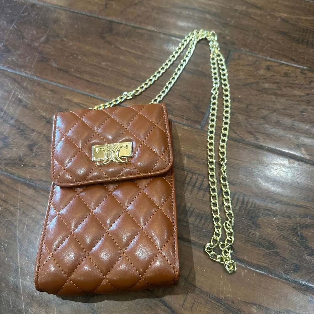 CLUCI Small Crossbody Cell Phone Purse Quilted Vegan Leather‎ Wallet Black